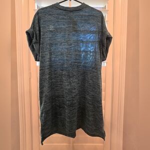 Cotton Emporium Heathered Blue Mini Dress